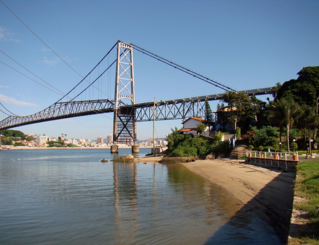 Ponte Hercílio Luz, em Florianópolis