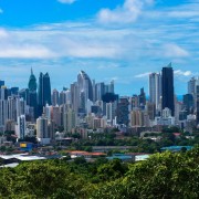 Prédios da Cidade do Panamá vistos do alto